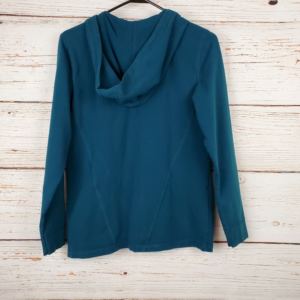 Christopher & Banks Dark Teal Hooded Jacket - Picture 5 of 5